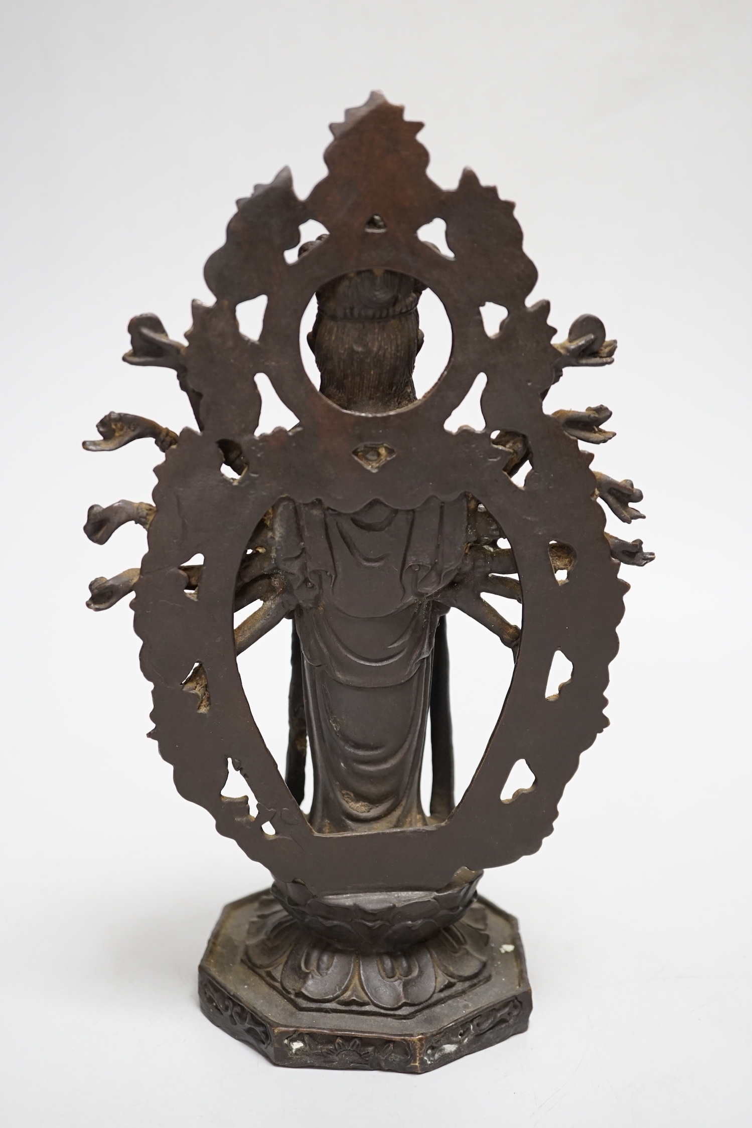 A bronze figure of Avalokiteshvara, 25cm high